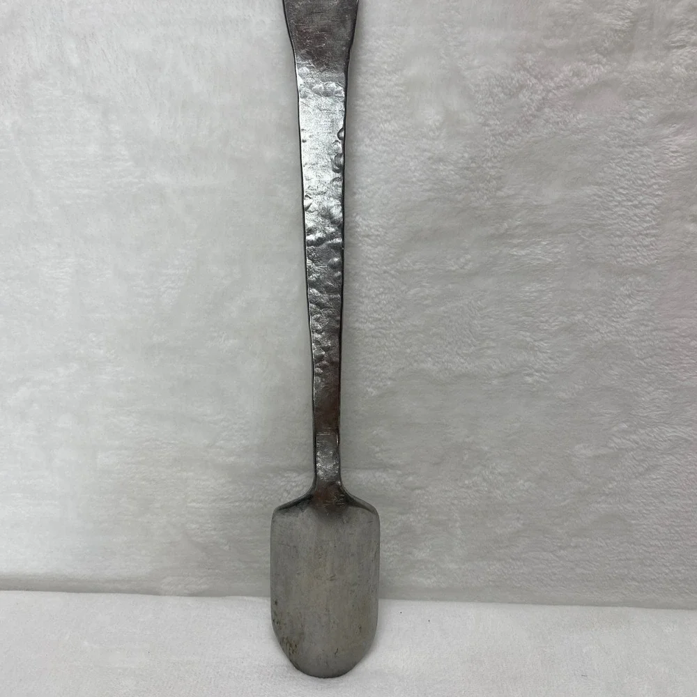 VTG Homemade Hammered Metal Spoon‎ Server Scoop Rustic Kitchen Utensil Farmhouse